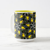 Sound Engineer & DJ Yellow Mixer Board Tasse (Vorderseite Links)