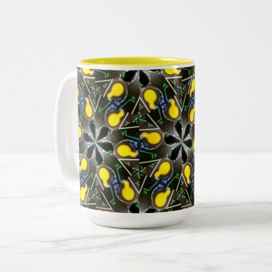 Sound Engineer & DJ Yellow Mixer Board Tasse (Vorderseite Links)