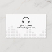 Sound Engineer | Farbige Musiknote Visitenkarte (Rückseite)