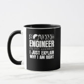 Sound Engineer Joke Audio Engineering Techniker Tasse (Links)