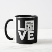 Sound Engineer Liebe Mixer Soundboard Audio Music Tasse (Links)