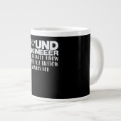 Sound Engineer Mixer Joke Turntable Audiophile Jumbo-Tasse (Vorderseite Rechts)