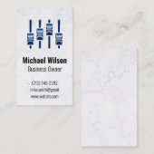 Sound Engineer | Mixer | Marmoruntergrund Visitenkarte (Vorne/Hinten)