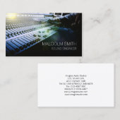Sound Engineer Sound-MiIxing-Konsole Visitenkarte (Vorne/Hinten)