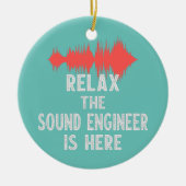 Sound Engineer Studio Audio-Design für Audio Keramik Ornament (Vorne)