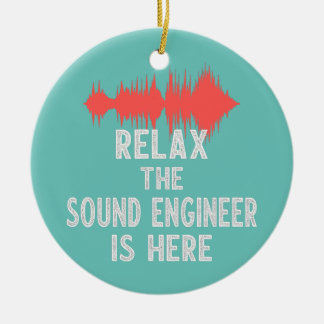 Sound Engineer Studio Audio-Design für Audio Keramik Ornament
