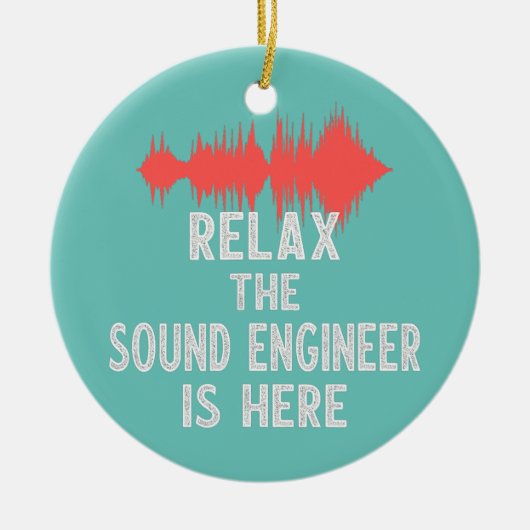 Sound Engineer Studio Audio-Design für Audio Keramik Ornament (Vorne)