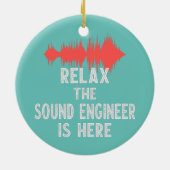 Sound Engineer Studio Audio-Design für Audio Keramik Ornament (Hinten)