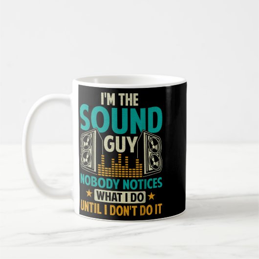 Sound Engineer Tech Husband Dad Funny Dj Disc Jock Kaffeetasse (Links)