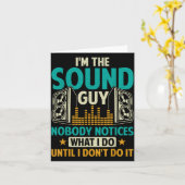 Sound Engineer Tech Husband Dad Funny Dj Disc Jock Karte (Gelbe Blume)