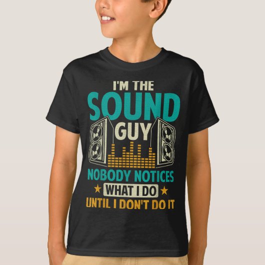 Sound Engineer Tech Husband Dad Funny Dj Disc Jock T-Shirt (Vorderseite)