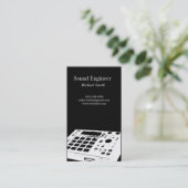 Sound Engineer Visitenkarte (Stehend Vorderseite)