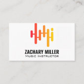 Sound Equalizer Graphic Visitenkarte (Vorderseite)