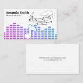 Sound Equalizer | Music Instructor Visitenkarte (Vorne/Hinten)