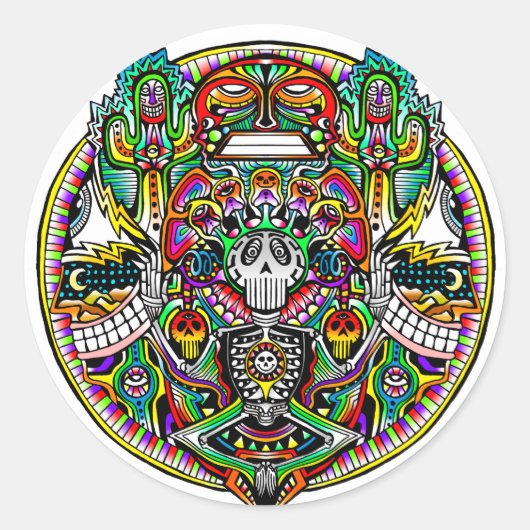 Sound Experience Runder Aufkleber (Vorderseite)