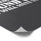 Sound Guy Don't Mess With The Sound Guy Will Mute Poster (Ecke)