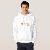 Sound ist die klassische Waveform Orange Line Hoodie (Vorne ganz)
