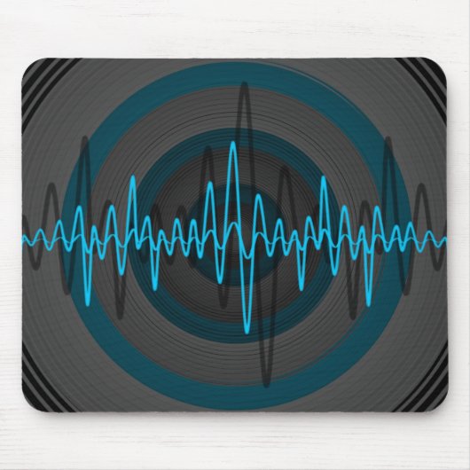 Sound Light Blue Dark Mousepad (Vorne)