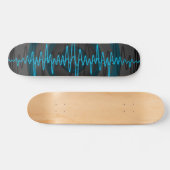 Sound Light Blue Dark Skateboard (Horizontal)