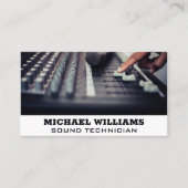 Sound Mixer | Erzeuger Visitenkarte (Vorderseite)