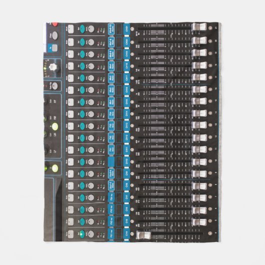 Sound Mixer Kontrolle, Veranstaltungshalle. Fleecedecke (Vorderseite)