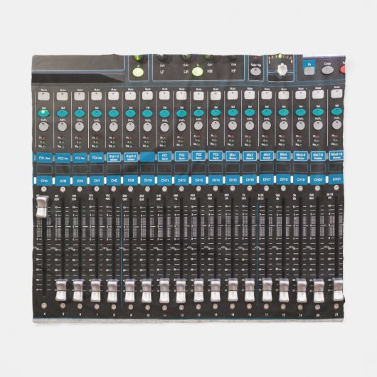 Sound Mixer Kontrolle, Veranstaltungshalle. Fleecedecke (Vorderseite (Horizontal))