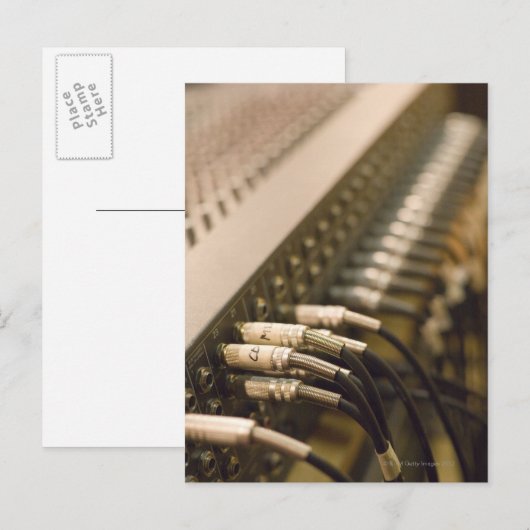 Sound Mixer Postkarte (Vorne/Hinten)