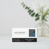 Sound-Mixing-Board | Musiktechnologie Visitenkarte (Stehend Vorderseite)