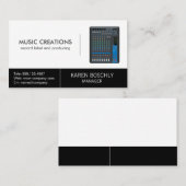 Sound-Mixing-Board | Musiktechnologie Visitenkarte (Vorne/Hinten)