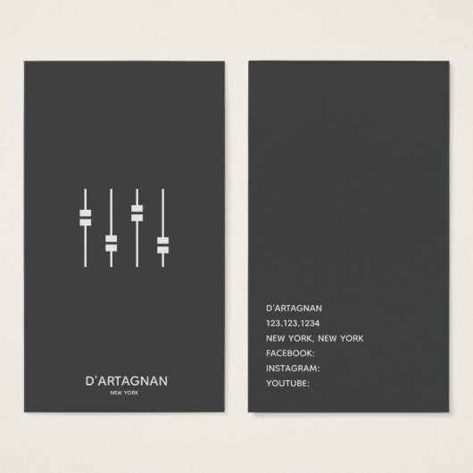 Sound Music Business Card (Vorne & Hinten)