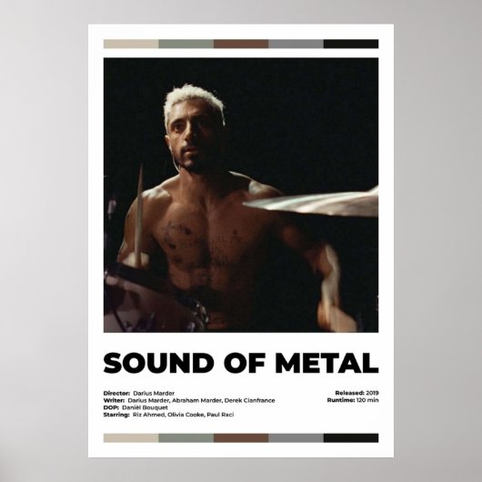 Sound of Metal Alternative Moderne Film Poster (Vorne)