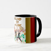 Sound of Music Dancing Farbenfrohe Musiknoten Tass Tasse (VorderseiteRechts)