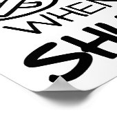 Sound of Shut Up Funny Poster (Ecke)