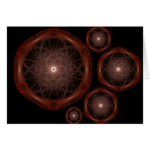 Sound Patterns Fraktal Art Card