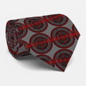Sound Red Dark Krawatte gekachelt grau (Gerollt)