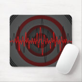 Sound Red Dark Mousepad (Mit Mouse)