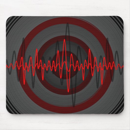 Sound Red Dark Mousepad (Vorne)