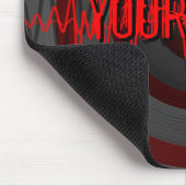 Sound Red Dark 'Name' Mousepad (Ecke)