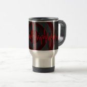 Sound Red Dark Travel Pendler Tasse (VorderseiteRechts)