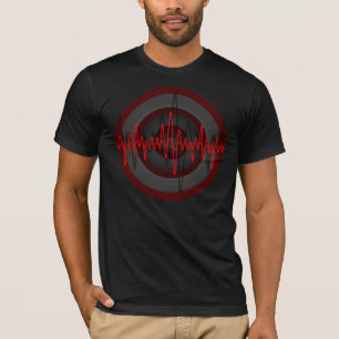 Sound Red Dunkel Round T - Shirt Black