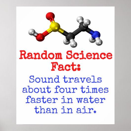 Sound-Reisen rund vier Mal schneller - Science Fa Poster (Vorne)