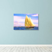 Sound segeln leinwanddruck (Insitu (Holzboden))