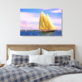 Sound segeln leinwanddruck (Insitu (Schlafzimmer))