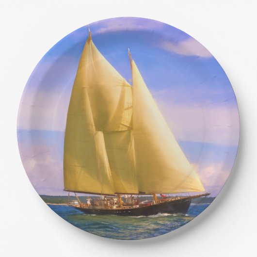 Sound segeln pappteller (Vorderseite)
