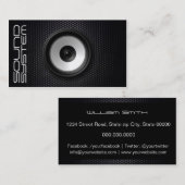 Sound service company visitenkarte (Vorne/Hinten)
