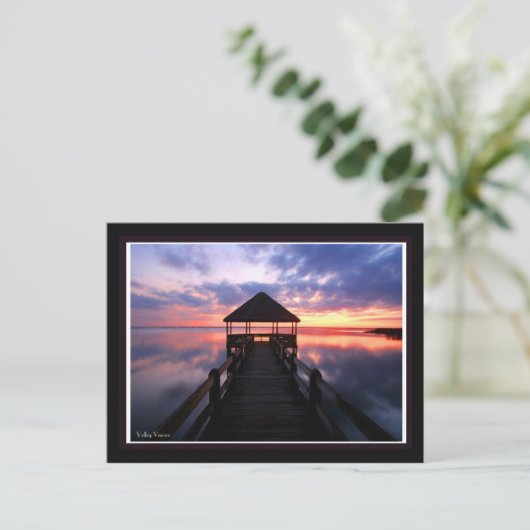 Sound Sunset Postkarte (Stehend Vorderseite)