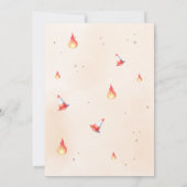 Sound the Alarm Fire Truck Baby Shower Einladung (Rückseite)