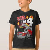 Sound The Alarm Ich bin 4 Firefighter Boy T-Shirt (Vorderseite)
