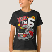 Sound The Alarm Ich bin 6 Firefighter Boy T-Shirt (Vorderseite)