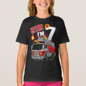 Sound The Alarm Ich bin 7 Feuerwehrmädchen T-Shirt (Vorderseite)
